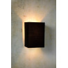 Applique contemporaine carrée coton noir Carolane
