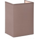 Applique contemporaine carrée coton taupe Carolane
