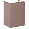 Applique contemporaine carrée coton taupe Carolane