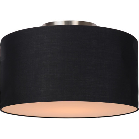 Plafonnier contemporain coton noir Ø 35 cm Carolane