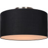 Plafonnier contemporain coton noir Ø 35 cm Carolane