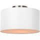 Plafonnier contemporain coton blanc Ø 35 cm Carolane