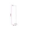 Lampadaire LED dimmable moderne Alisha