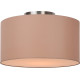 Plafonnier contemporain coton taupe Ø 35 cm Carolane