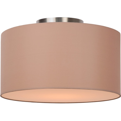 Plafonnier contemporain coton taupe Ø 35 cm Carolane