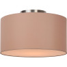 Plafonnier contemporain coton taupe Ø 35 cm Carolane