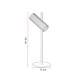 Lampe de table moderne aluminium Lasso