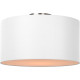Plafonnier contemporain coton blanc Ø 45 cm Carolane