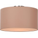 Plafonnier contemporain coton taupe Ø 45 cm Carolane