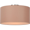 Plafonnier contemporain coton taupe Ø 45 cm Carolane