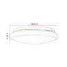 Plafonnier moderne LED salle de bain Ø 34,8 cm Arone