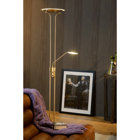 Lampadaire rustique en métal Led intégré Elis