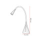 Lampe de bureau contemporaine flexible Suzie