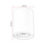Spot tube design en aluminium Alberto
