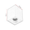Spot design led carré Benito