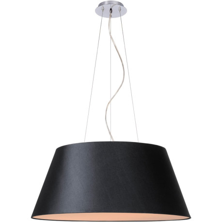 Suspension contemporaine coton noir Alrick