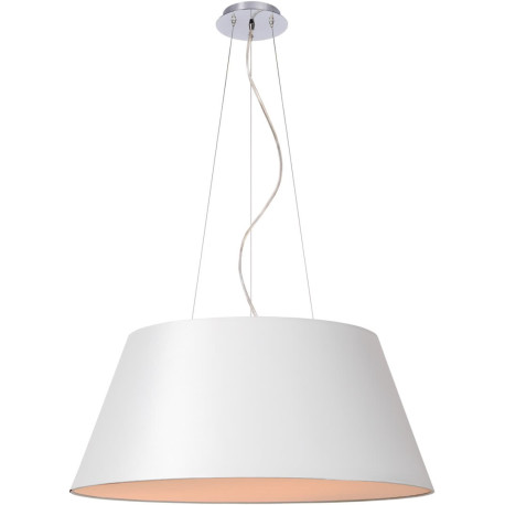 Suspension contemporaine coton blanc Alrick