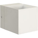 Applique design cube en aluminium blanc Riri