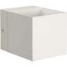 Applique design cube en aluminium blanc Riri