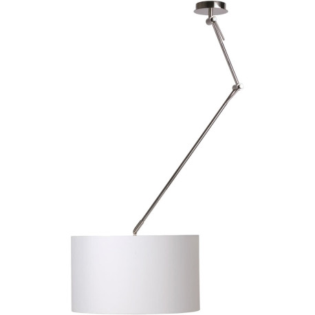 Suspension contemporaine métal et coton blanc Loony