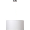 Suspension contemporaine métal et coton blanc Judith