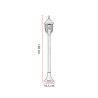 Lampadaire vintage aluminium noir Edinson