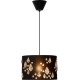 Suspension contemporaine coton noir London