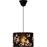 Suspension contemporaine coton noir London
