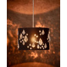 Suspension contemporaine coton noir London