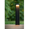 Borne moderne d'extérieur LED en aluminium noir H45 cm Ilea