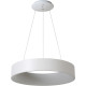 Suspension moderne métal blanc LED Ø60 cm Oli