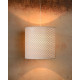 Suspension contemporaine métal et PVC blanc Rosace