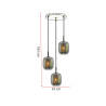 Suspension en verre vintage Ø 35 cm Lexy