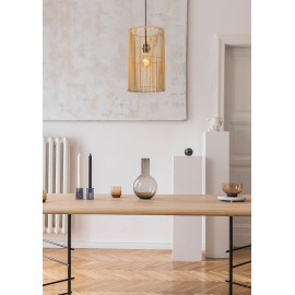 Suspension Ø 26 cm en rotin design Nikola