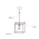 Suspension industrielle 1xE27 Verde