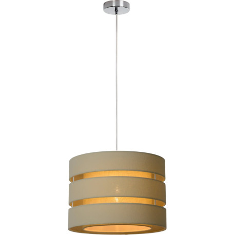 Suspension design ronde en lin crème Soho