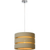 Suspension design ronde en lin crème Soho