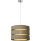 Suspension design ronde en lin taupe Soho