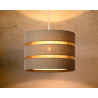 Suspension design ronde en lin taupe Soho