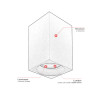 Spot plafond LED design 1 lampe Tanti