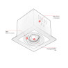 Spot encastrable design 1 lampe Livia