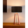 Lampe de table design en acier effet cuivre Aubade
