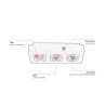Spot plafond LED 3x5W design Frey