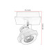 Spot plafond LED dimmable 1x5W Landa