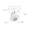 Spot plafond LED dimmable 1x5W Landa