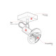 Spot plafond moderne inclinable 1xE14 Maze
