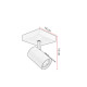 Spot mural LED dimmable métal mat Rory