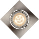 Spot design encastrable carré chrome Liana