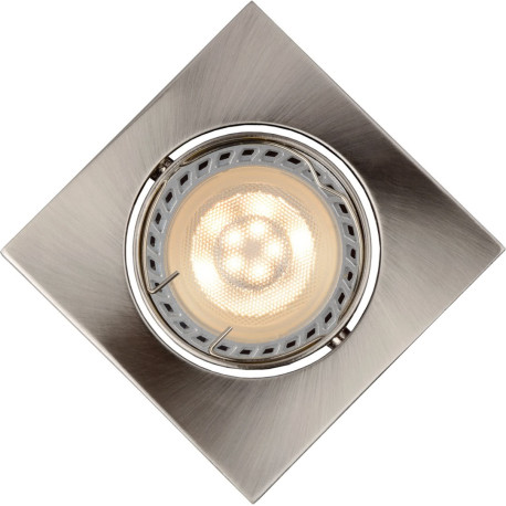 Spot design encastrable carré chrome Liana