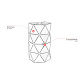 Applique murale design 2xE14 Arona